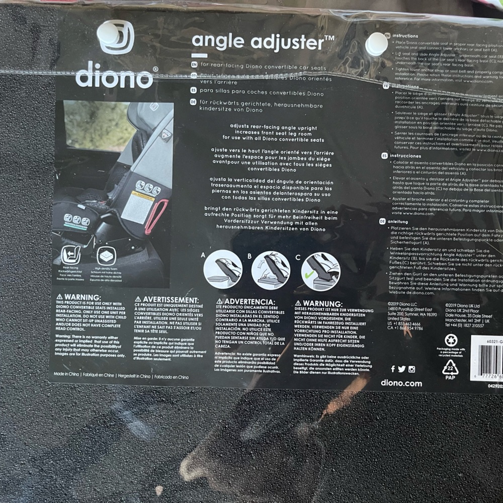 Car seat angle adjuster